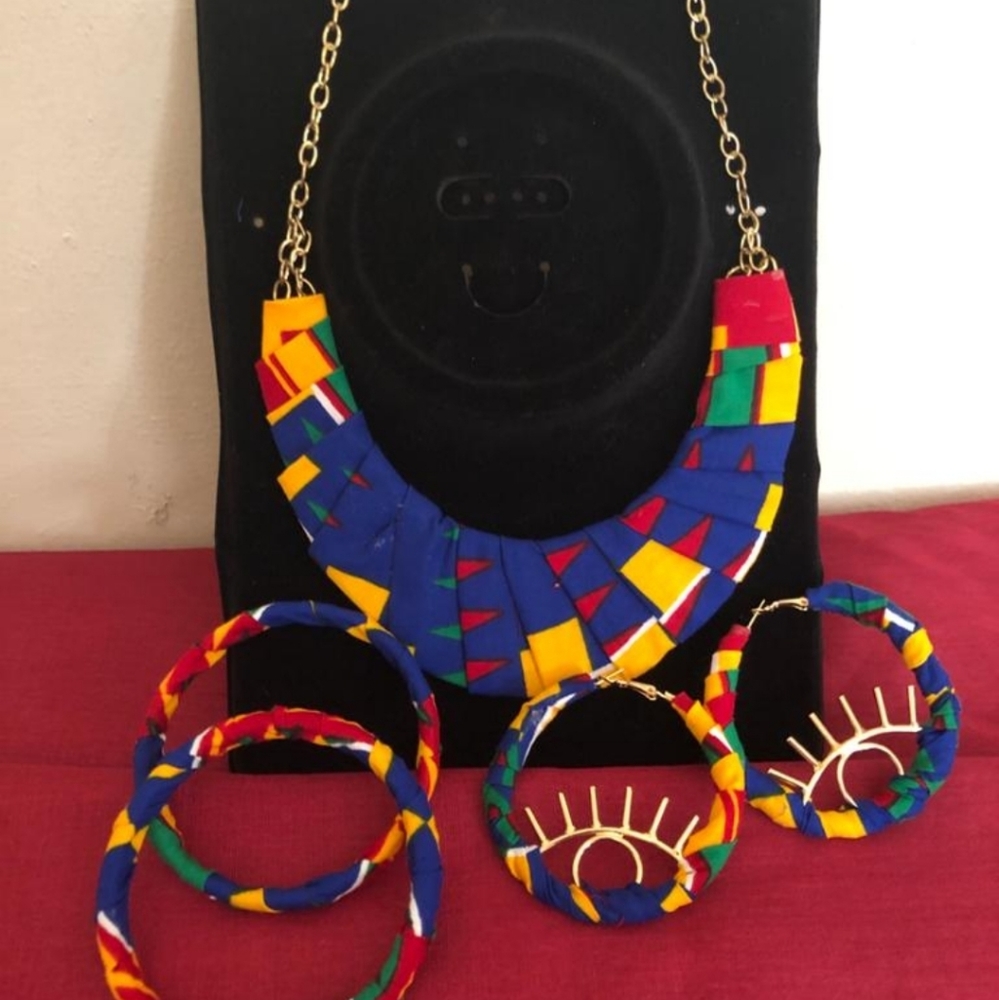 NECKLACE Set with earrings and brackets